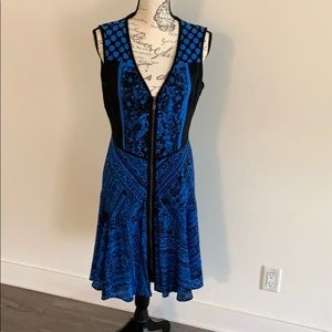 Nanette Lepore A-line Handkerchief Print Dress -8